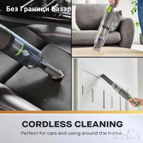 Нова Безжична компактна прахосмукачка Daewoo, 30 минути работа, 120 мл, снимка 3 - Прахосмукачки - 47431638