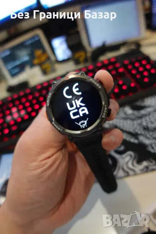 Нов черен Смарт часовник Фитнес гривна Тракер на активност, сън, снимка 2 - Смарт гривни - 49092938