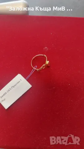 Златен пръстен 14к, 1.19гр, снимка 2 - Пръстени - 48322022