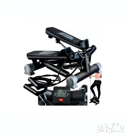 Мини степер / Туист степер за отслабване / Домашен степер с ластици