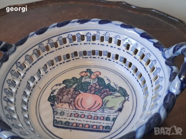 ажурна немска порцеланова фруктиера с дръжки   18/4, снимка 3 - Аксесоари за кухня - 49162950