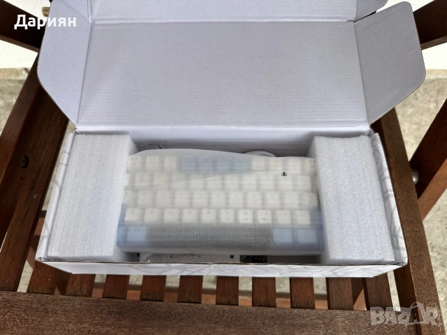 Механична Клавиатура Ajazz x Nacodex NK61 / 60% / Cherry MX Red Switch-ове / Hot swap /, снимка 3 - Клавиатури и мишки - 53541603