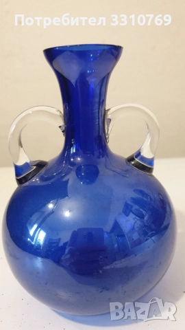 Красиви кристални вази Мурано в стил "Арт нуово"., снимка 5 - Вази - 52431929