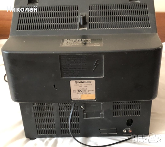 Телевизор Samsung CX-348ZME, работещ перфектно, ретро, портативен, подходящ за кабелна, дистанционно, снимка 7 - Телевизори - 52012868