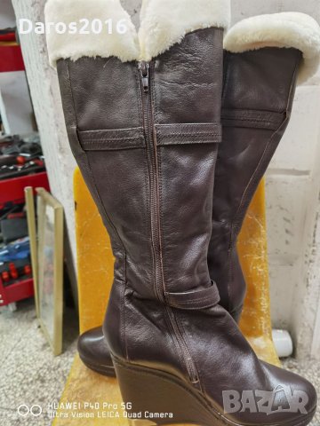 Страхотни дамски ботуши с платформа BATA/40 номер, снимка 9 - Дамски ботуши - 34310070