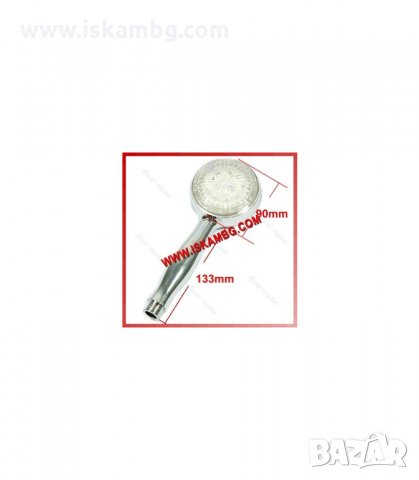 LED ДУШ СЛУШАЛКА СВЕТЕЩА В 3 РАЗЛИЧНИ ЦВЯТА - МОДЕЛ 1 - код 0076, снимка 7 - Други стоки за дома - 34116443