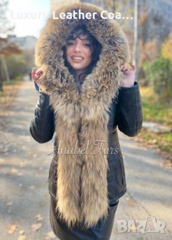Дамски якета от естествена кожа и естествен косъм лисица, снимка 5 - Якета - 38653643