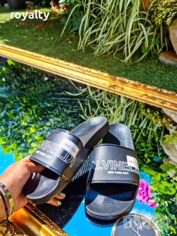 Мъжки Черни Чехли , снимка 2 - Мъжки чехли - 52280983