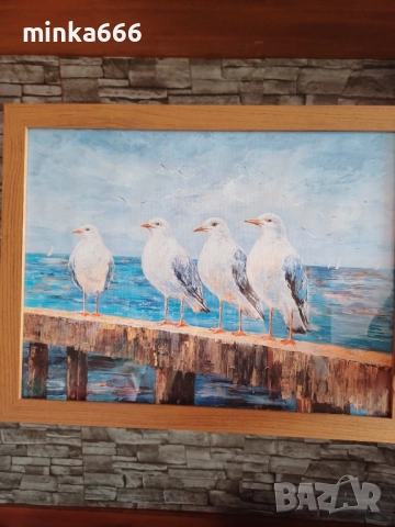 Картина с дървена рамка., снимка 3 - Картини - 52879540