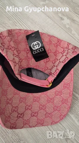 Розова шапка Gucci , снимка 4 - Шапки - 56164815