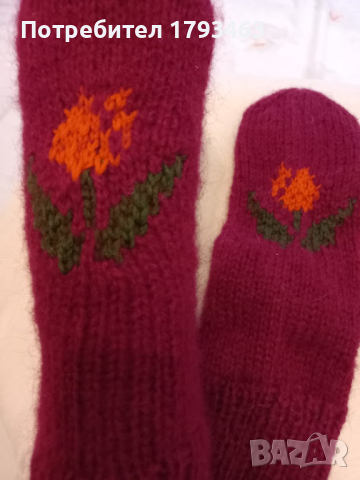 Ръчно плетени дамски чорапи размер 39, снимка 1 - Дамски чорапи - 44611049