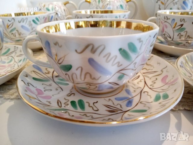 Руски порцелан. Захарница ЛФЗ, снимка 3 - Сервизи - 41081870