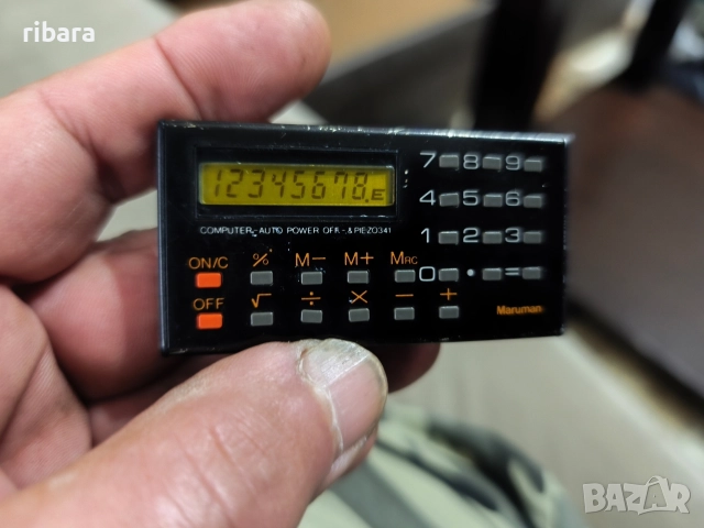 Стара запалка калкулатор Maruman 