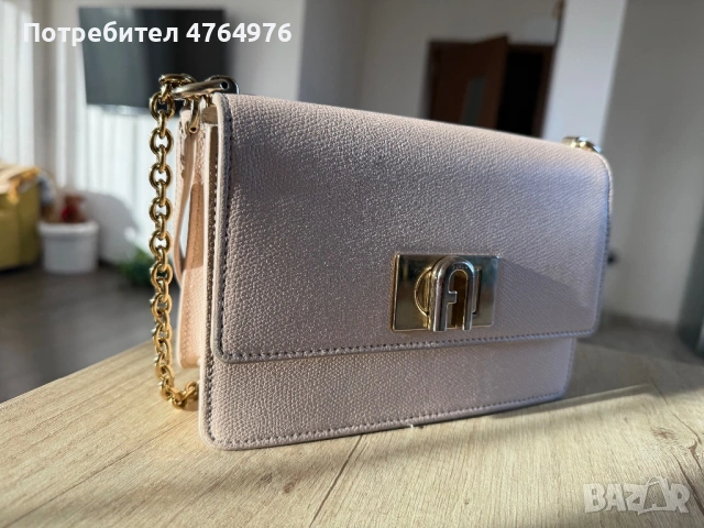 Чанта Furla цвят беж