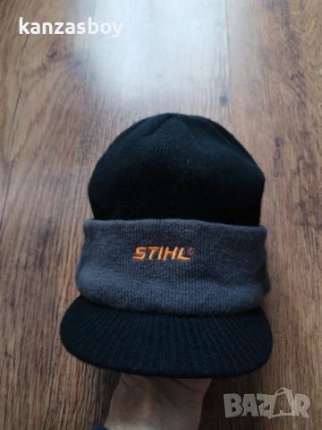 STIHL - мъжка зимна шапка КАТО НОВА, снимка 3 - Шапки - 53328685