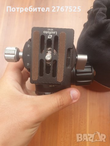 Leofoto NB-46 професионална глава за статив с пластина за бързо освобождаване NP-60, снимка 6 - Чанти, стативи, аксесоари - 42042927