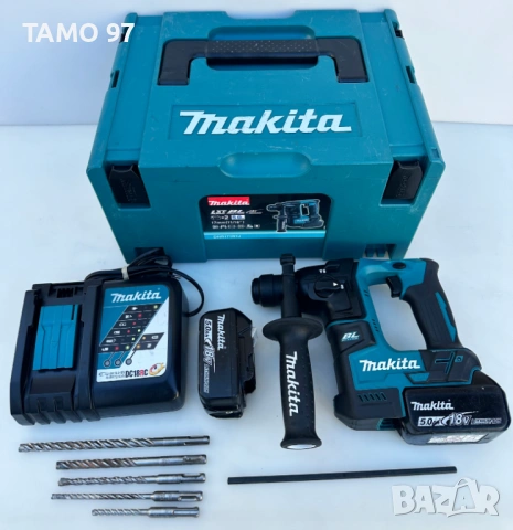 Makita DHR171 - Безчетков акумулаторен перфоратор 2x18V 5.0Ah като нов!