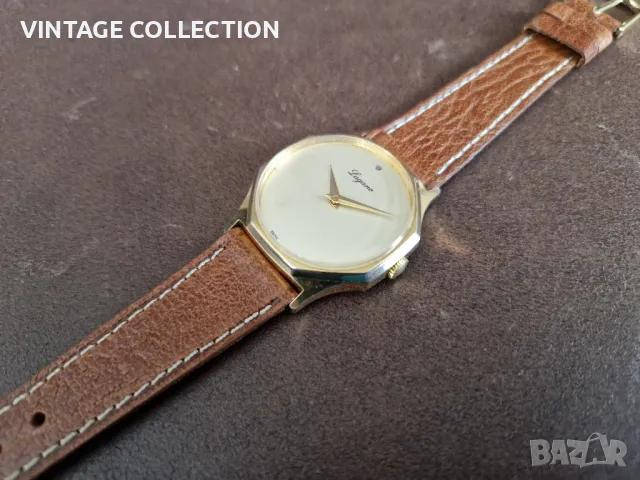 LUGANO Швейцарски Механичен Часовник Колекционерски Позлатен SWIS MADE, снимка 7 - Антикварни и старинни предмети - 49237856