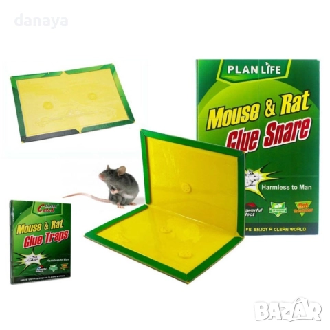 6296 Капан за мишки и плъхове с лепило – лепяща книжка против гризачи, без отрови, снимка 3 - Други стоки за дома - 52909874