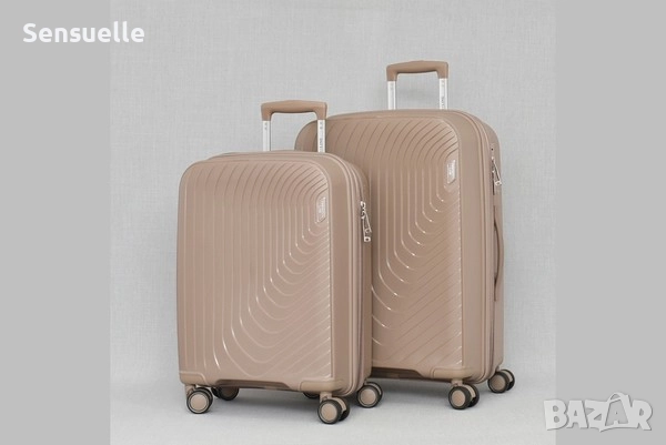 Комплект малък и среден куфар - различни цветове, снимка 3 - Куфари - 52592498