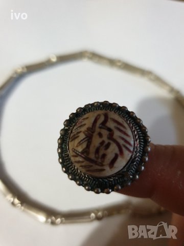 посребрено ланче и пръстен, снимка 6 - Колиета, медальони, синджири - 36013476