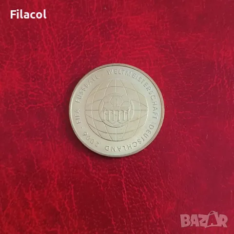 Германия 10 евро 2006 Световно първенство по футбол, снимка 2 - Нумизматика и бонистика - 50340938