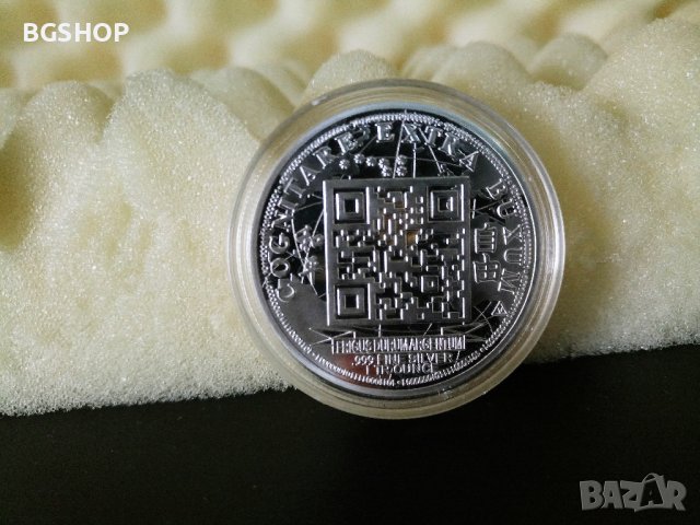 0.25 Биткойн монета / 0.25 Bitcoin Coin ( BTC ) - Silver, снимка 3 - Нумизматика и бонистика - 39123953