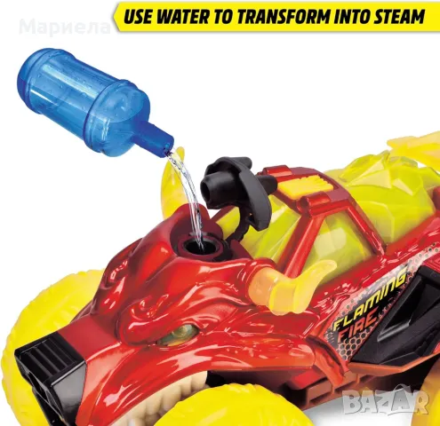 DICKIE TOYS Огнено Чудовище / Кола Със Звук , Светлина и Пара, снимка 2 - Коли, камиони, мотори, писти - 48712567