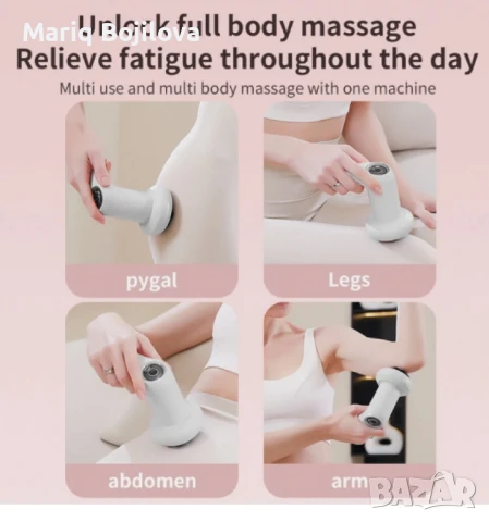 Масажор за Тяло и Оформяне – Шиацу и Вибрационен Ефект в Един Уред, снимка 3 - Други - 50860086