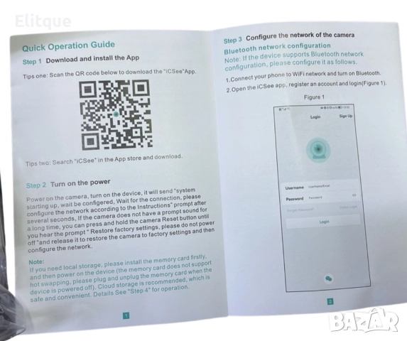Външна 8MP WiFi Безжична Камера 4K,Автоматично проследяване,iCsee APP, снимка 2 - Други - 52852524