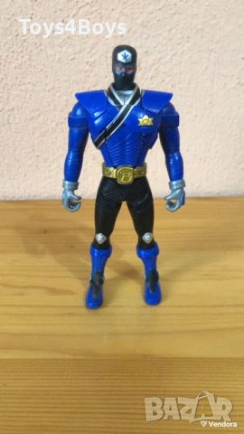 Switch Action Figure Bandai 2010 Power Rangers Blue Samurai