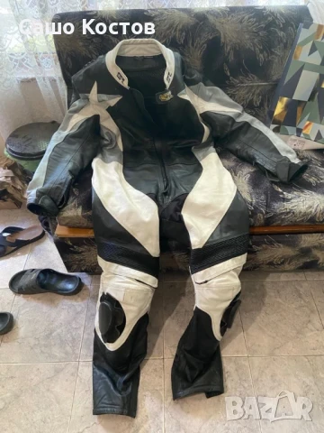 Цял кожен мото екип с гърбица размер XL, снимка 6 - Костюми - 50755134