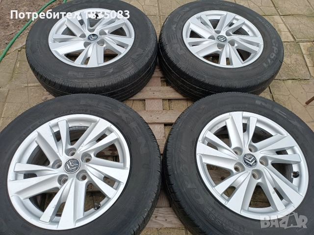 Лети джанти 16ки 5х114.3 Citroen, Mitsubishi + летни гуми 215/70/16 Nexen, снимка 3 - Гуми и джанти - 52817733