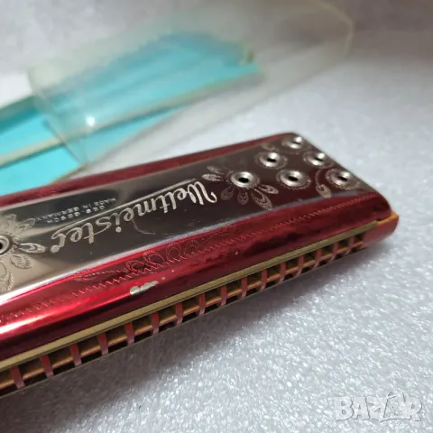 Перфектна! Голяма Хармоника "Weltmeister"/Vermona/, Германия, метална, двустранна, 1930-те години, снимка 7 - Антикварни и старинни предмети - 48807486