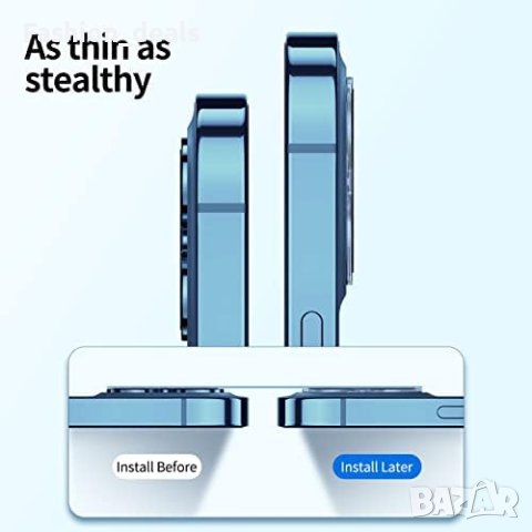 Нови 2 броя протектор за екран 2 за обектива на камера iPhone Айфон Защита, снимка 5 - Аксесоари за Apple - 41588468
