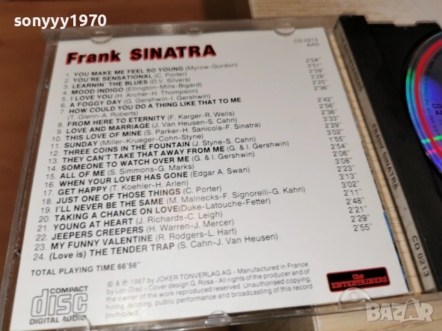 FRANK SINATRA-ORIGINAL CD-ВНОС GERMANY 0603261825H2E6R, снимка 12 - CD дискове - 53738118