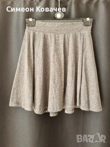 Удобна еластична спортна пола в сив цвят, снимка 1