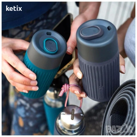 Стъклена чаша за път Black+Blum 340 мл, снимка 2 - Други стоки за дома - 53532865