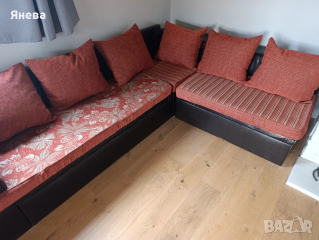 Ъглов диван с ракла и функция сън , снимка 5 - Дивани и мека мебел - 52392035
