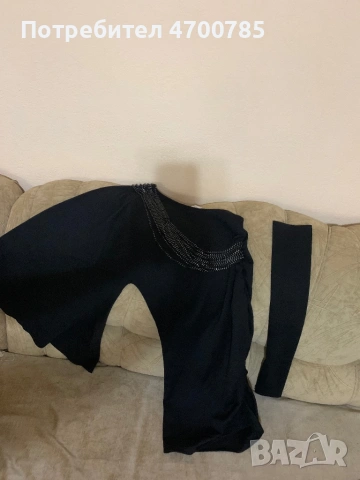 Рокля с един ръкав и отделен допълнителен., снимка 9 - Рокли - 53026376