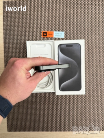 КАТО НОВ❗iPhone 15 Pro Лизинг от 46лв/м / Black Titanium ️128Gb черен, снимка 9 - Apple iPhone - 52615322