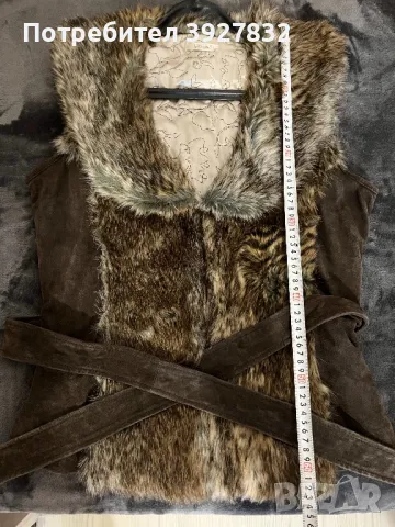 Дамски елек от естествен косъм , снимка 6 - Елеци - 48991757