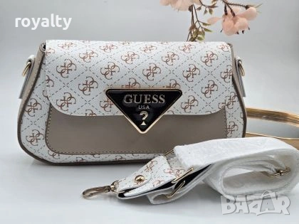 Guess Нова Дамска Кожена Чанта Гес 