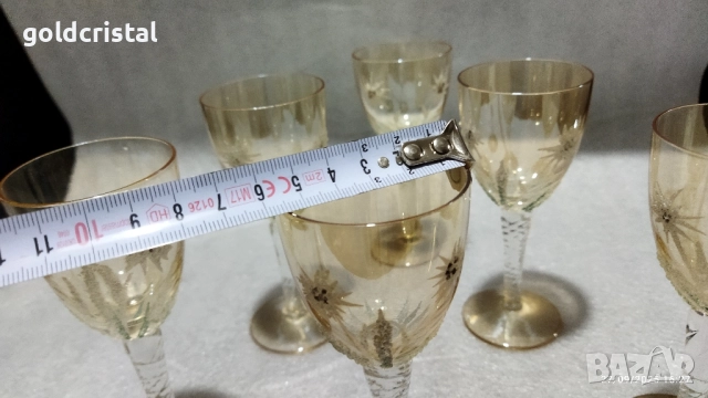 стари стъклени чаши и гарафа , снимка 12 - Антикварни и старинни предмети - 27048254