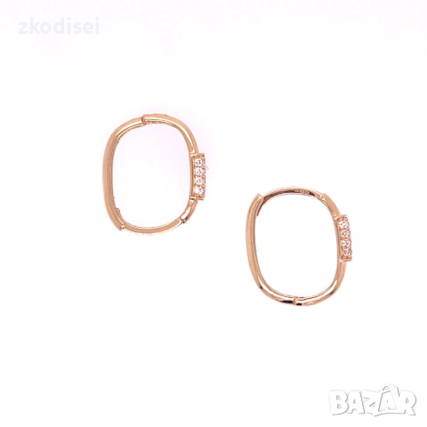 Златни обеци 1,54гр. 14кр. проба:585 модел:34421-4, снимка 2 - Обеци - 51829187