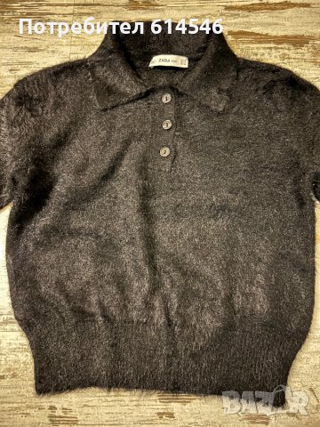 Черен пуловер Zara, снимка 5 - Блузи с дълъг ръкав и пуловери - 39734485