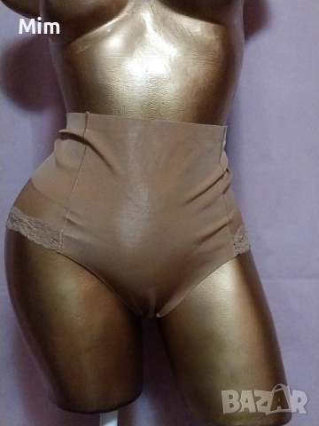 М Моделираща бикина с висока талия в телесен цвят , снимка 3 - Бельо - 52487599