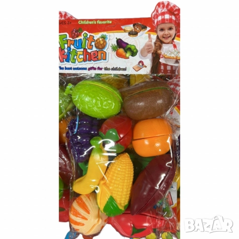 Детски комплект от цветни плодове и зеленчуци, снимка 3 - Други - 52054280