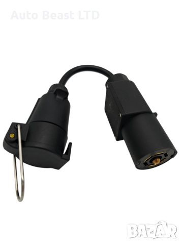 Адаптер преходник (букса) за ремарке от USA 7 пина към EU 7 пина стандарт А153, снимка 8 - Части - 52374131