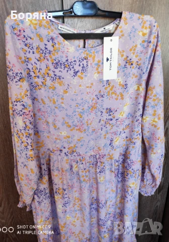 Tom Tailor нова с етикет лилава рокля, снимка 5 - Рокли - 51285531